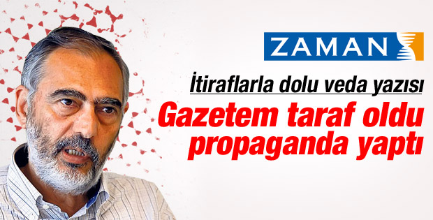 Etyen Mahçupyan'dan Zaman'a veda yazısı
