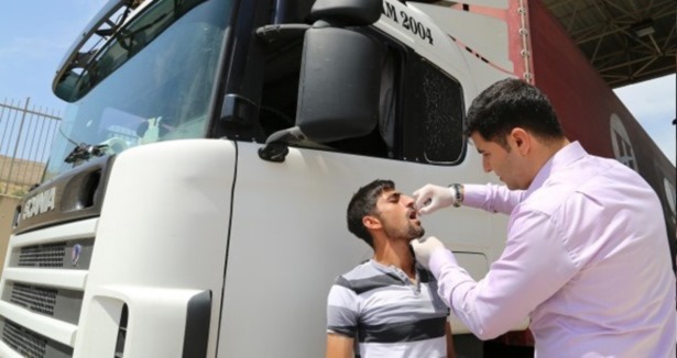 Tır şoförlerine çocuk felci aşısı