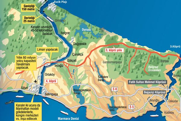 Kanalistanbul 3. havalimanının da şeklini değiştirdi