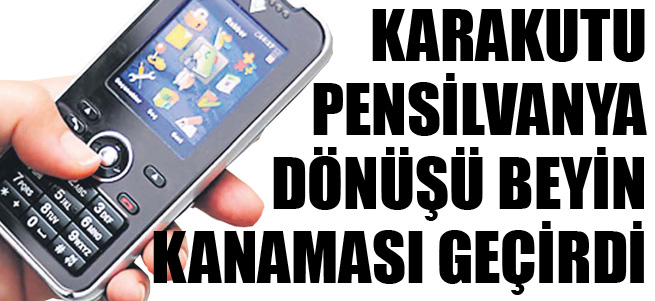 'Karakutu' beyin kanaması geçirdi