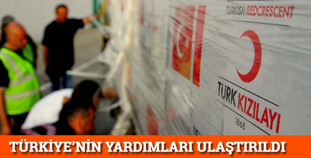 Türk Kızılayı yardım tırları Sincar'da