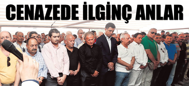 Hakan Şükür'ün de katıldığı cenazede ilginç anlar