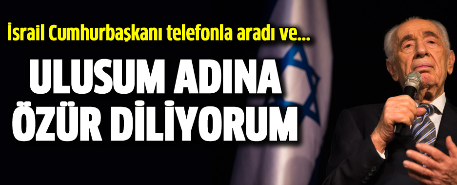 Şimon Peres, Filistinli aileden özür diledi