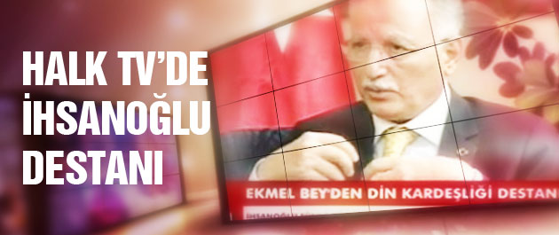 İhsanoğlu Halk TV'de! Alt yazıları gördünüz mü?