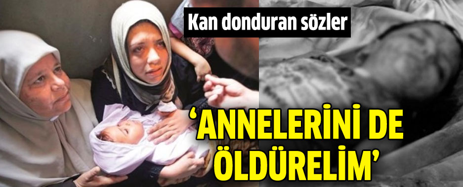 İsrailli vekilden kan donduran sözler