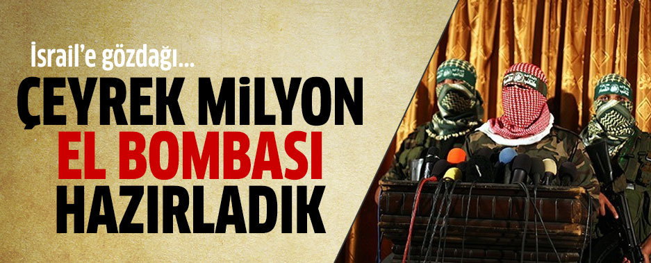 Ebu Ubeyde: Çeyrek milyon el bombası hazırladık