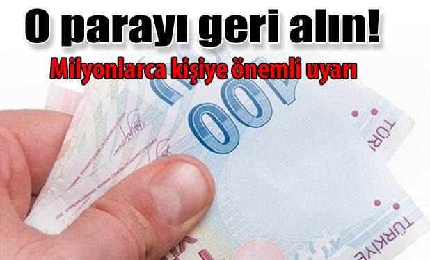 Masraflarınızı geri isteyin!