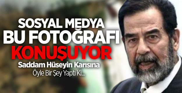 Saddam Hüseyin'in İlginç Pozu