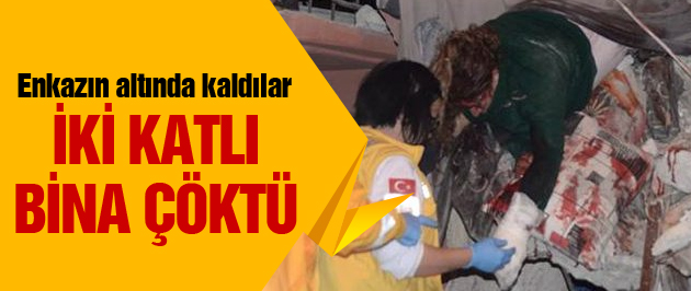 Mersin'de bina çöktü yaralılar var