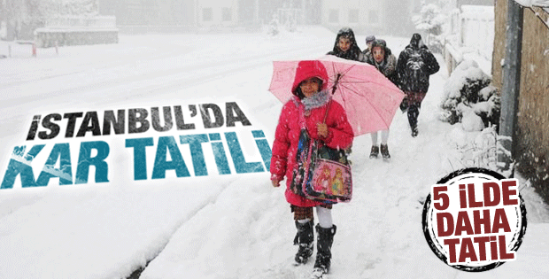 İstanbul'da kar tatili