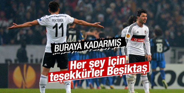 Beşiktaş UEFA Avrupa Ligi'ne veda etti