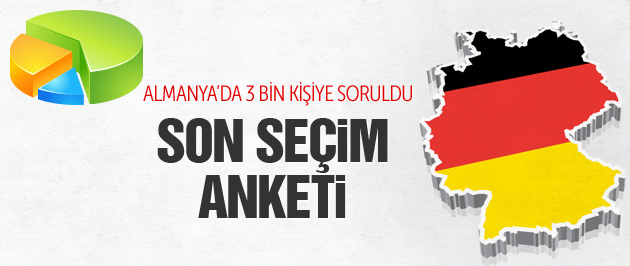 Almanya'da son seçim anketi çarpıcı sonuçlar