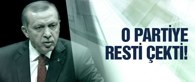 Erdoğan o partiye resti çekti! Gitmeyecek
