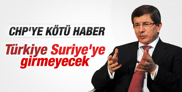 Türkiye Suriye'ye girecek iddiası Davutoğlu'na soruldu