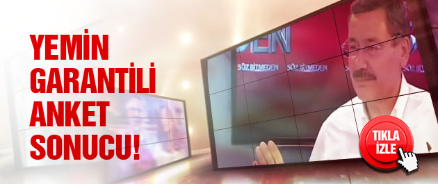 Gökçek'ten yeminli anket sonucu!