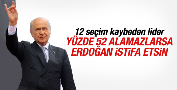 Devlet Bahçeli'den Erdoğan'a istifa çağrısı