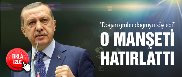 Doğan medyasına o manşeti hatırlattı