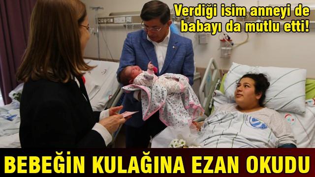 Davutoğlu kulağına ezan okuyup, o ismi verdi