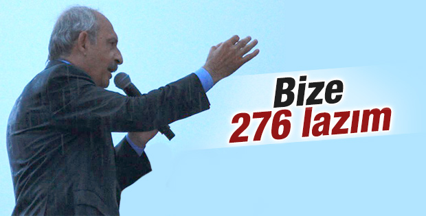 Kemal Kılıçdaroğlu 276 milletvekili istedi