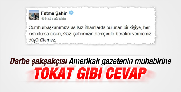 Fatma Şahin'den Stephen Kinzer açıklaması
