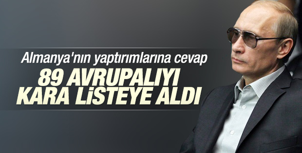 Rusya 89 Avrupalı isme ülkeye giriş yasağı koydu