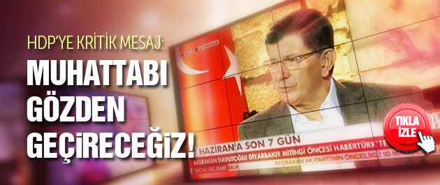 Davutoğlu'ndan Diyarbakır'da kritik açıklamalar!