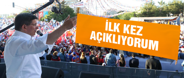 Davutoğlu Diyarbakır'da ilk kez açıkladı