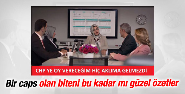 CHP'nin reklam filmindeki başörtülü caps oldu