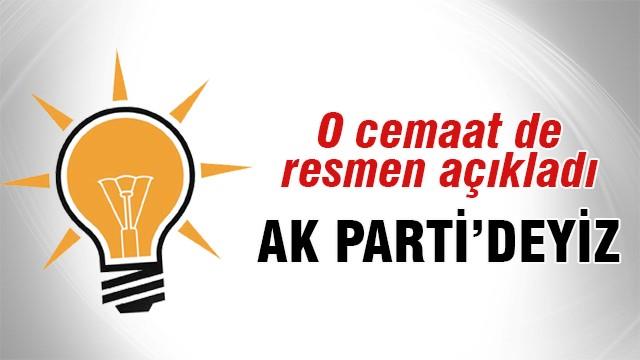Yahyalı cemaati açıkladı: AK Parti'deyiz