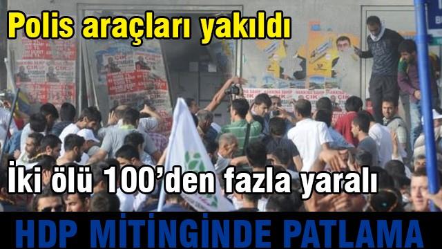 HDP'nin miting alanında trafo patladı