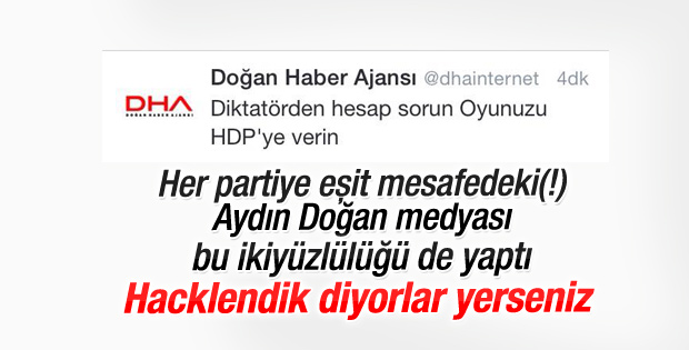 DHA'dan Twitter'da HDP'ye oy çağrısı