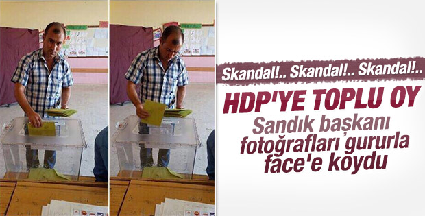 Şanlıurfa'da HDP'ye topluca oy atan sandık başkanı