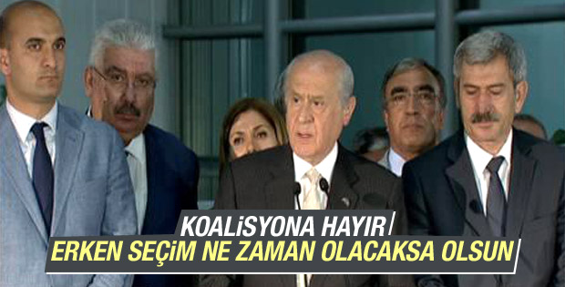 Devlet Bahçeli'den erken seçim sinyali