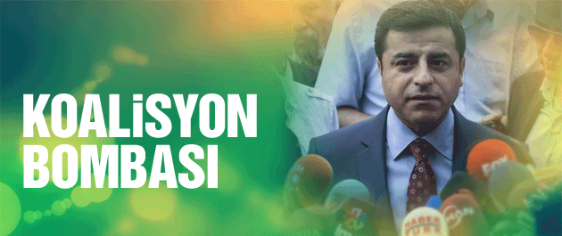 Demirtaş'tan son dakika koalisyon bombası