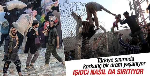IŞİD sınırda bekleyen Suriyelileri geri çevirdi