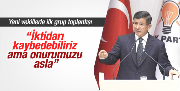 Başbakan Davutoğlu'nun grup toplantısı konuşması