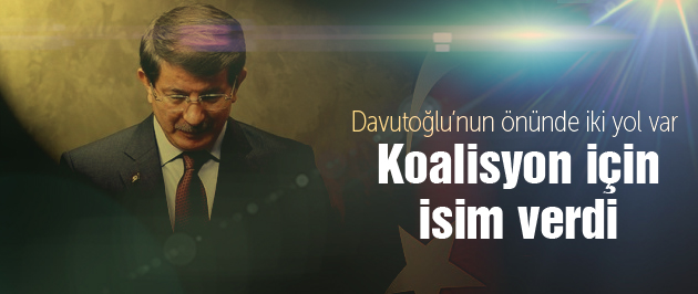 Davutoğlu'ndan flaş koalisyon sözleri