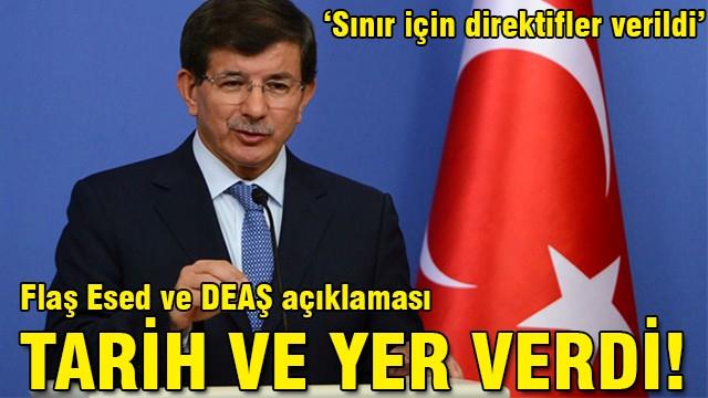 Davutoğlu'ndan flaş Esed ve DEAŞ açıklaması