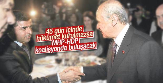 Geçici hükümet olursa MHP ile HDP'ye 3'er bakanlık düşecek