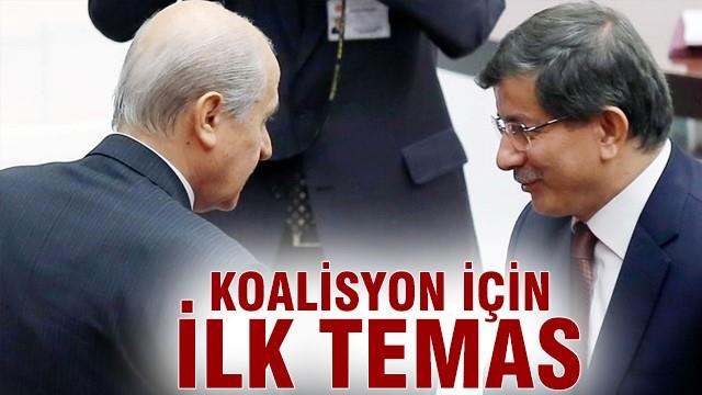 Koalisyon için ilk temas