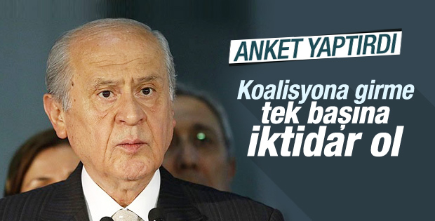 Devlet Bahçeli'nin tavrını anket belirledi