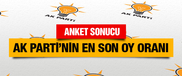 AK Parti'nin en son oy oranı iktidar olabilecek mi?