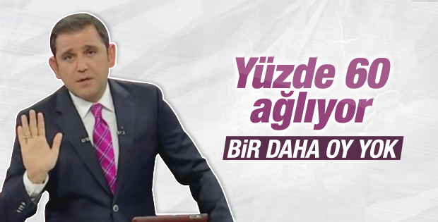 Fatih Portakal bir daha oy yok dedi