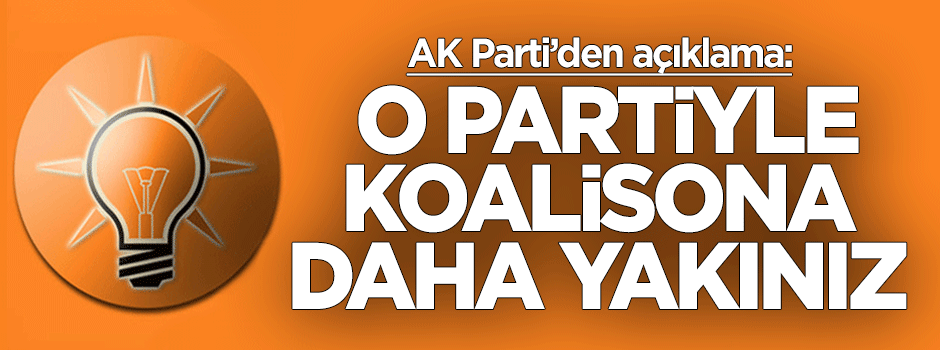 Hüseyin Çelik'ten koalisyon açıklaması