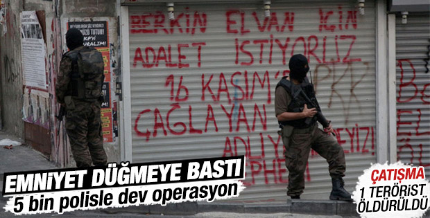 İstanbul'da 5 bin polisle terör operasyonu