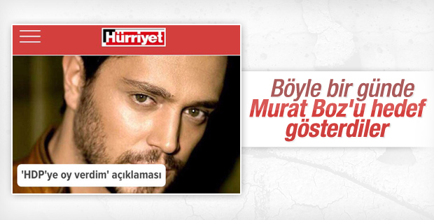Hürriyet Murat Boz'u hedef gösterdi