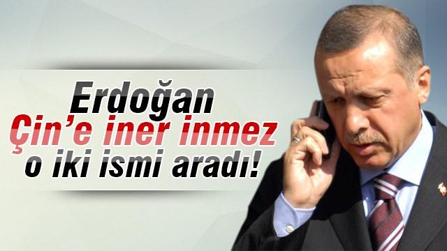 Erdoğan Çin'e iner inmez o iki ismi aradı!