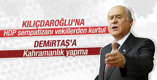 Bahçeli HDP'yle ilgili CHP'yi uyardı