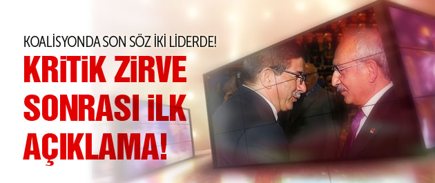 AK Parti ve CHP'den son koalisyon görüşmesi