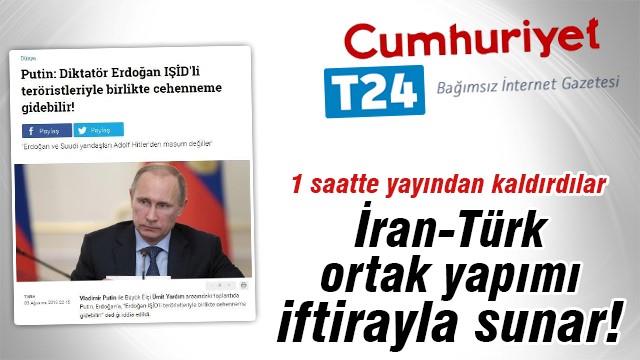Cumhuriyet ve T24'ten Cumhurbaşkanı Erdoğan'a büyük hakaret